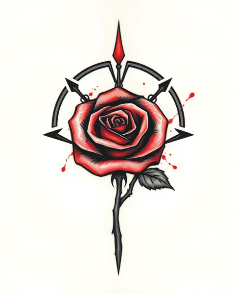 The Meaning Behind the Rose Symbol Tattoo Design