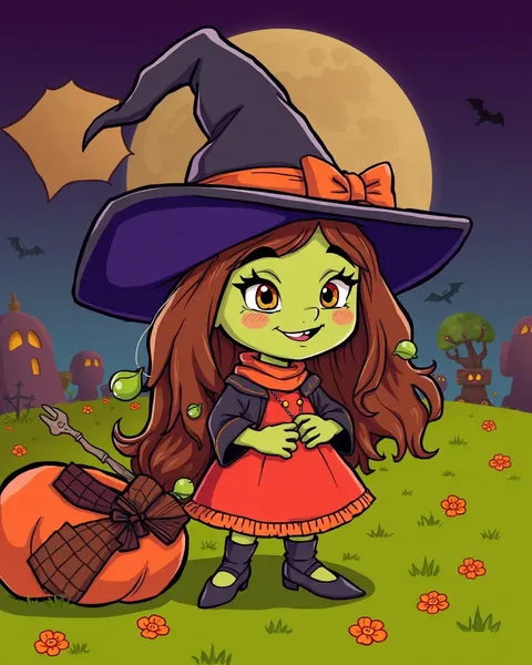 The Picture of a Cartoon Witch's Cauldron