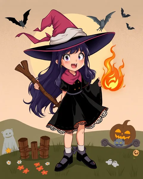 The Picture of a Cartoon Witch's Hat