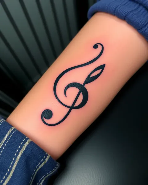 The Significance of Treble Clef Tattoo Design