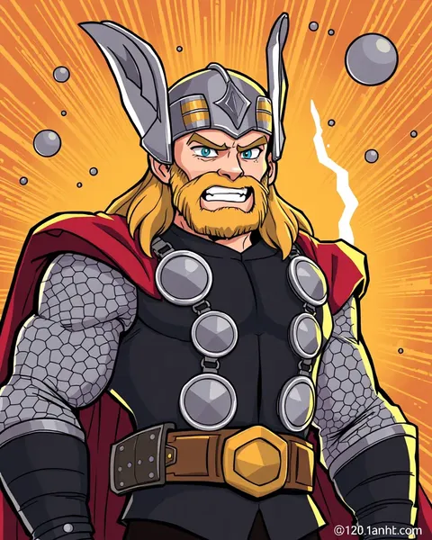 Thor Cartoon Images: Animated Adventures in Asgard