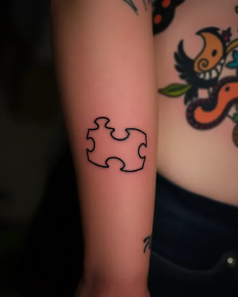 Three Pieces of the Puzzle Tattoo Art