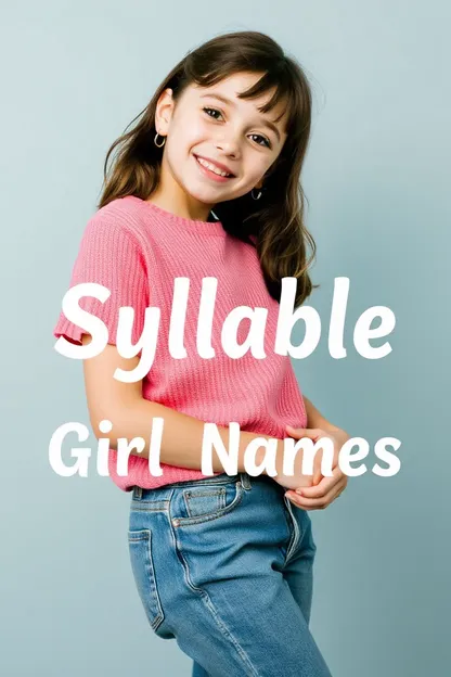 Three syllable girl names with meanings