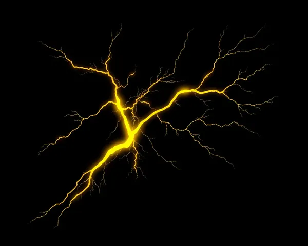 Thunderbolt Yellow PNG File Format Description