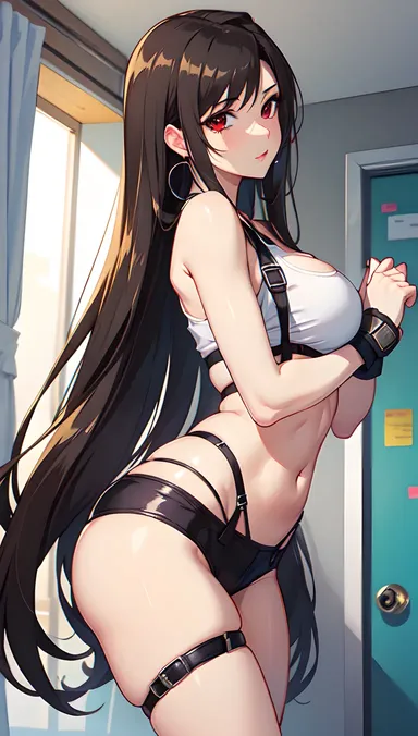 Tifa's Hentai Show Caresses My Hips