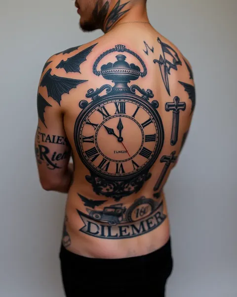 Timeless clock tattoos for classic style