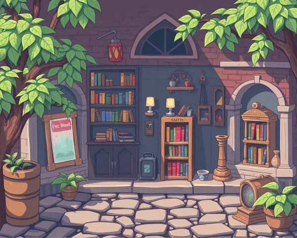 Tiny Bookshop Game PNG Graphic Illustration