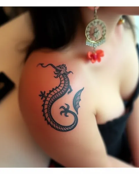 Tiny Dragon Tattoo Designs for Small and Delicate Spaces