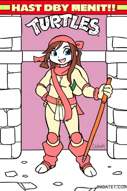 Tmnt Girl Coloring Pages for Artistic Fun