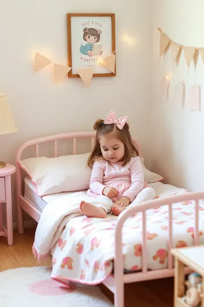 Toddler Bed Girl's Sleepy Time Routine Established