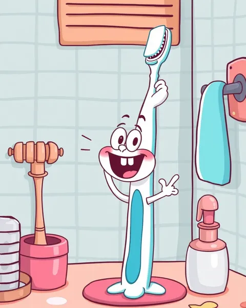 Toothbrush Cartoon Images for Oral Hygiene