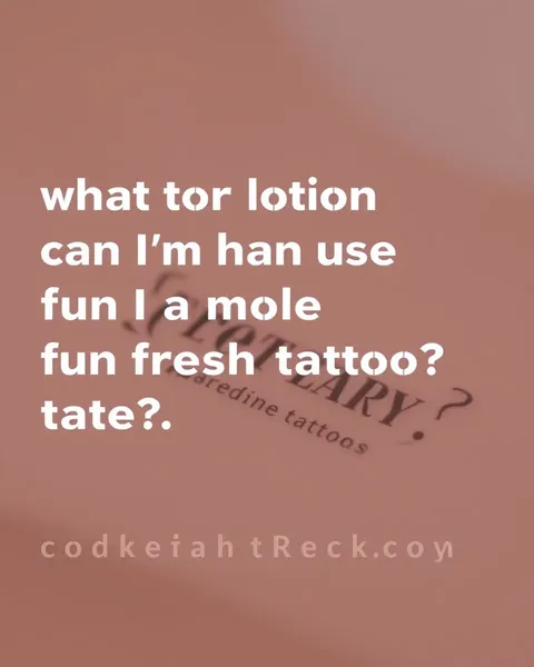 Top Lotion Options for Fresh Tattoo Healing