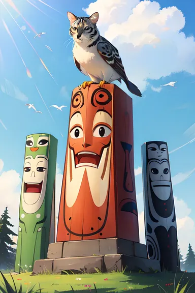 Totem Pole Animals Pictures Show Cultural Significance