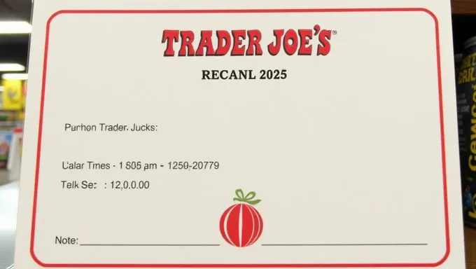 Trader Joe's Recall 2025: Customer Alert Issued