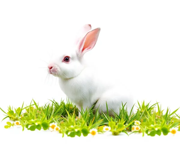 Transparent PNG Image of White Rabbit Character