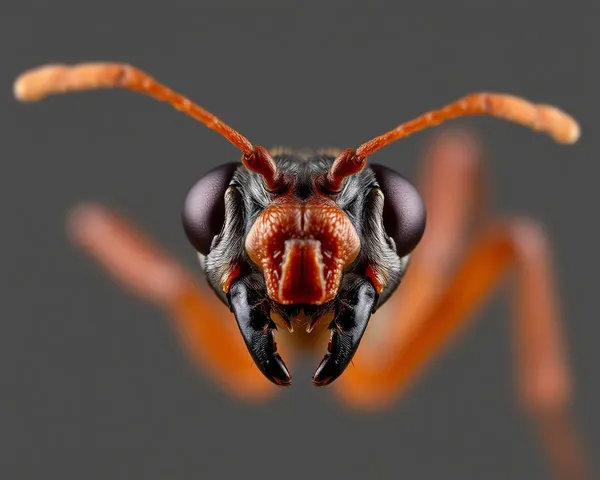 Transparent PNG of Ant Face for Editing