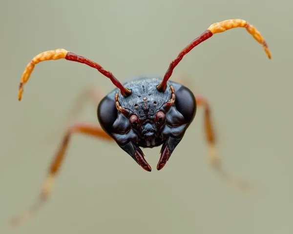 Transparent PNG of Ant Face for Illustration