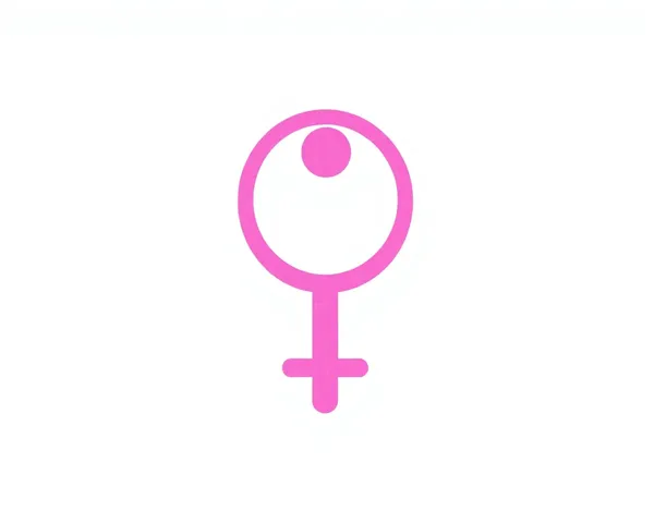 Transparent Pink Female Symbol PNG File Available