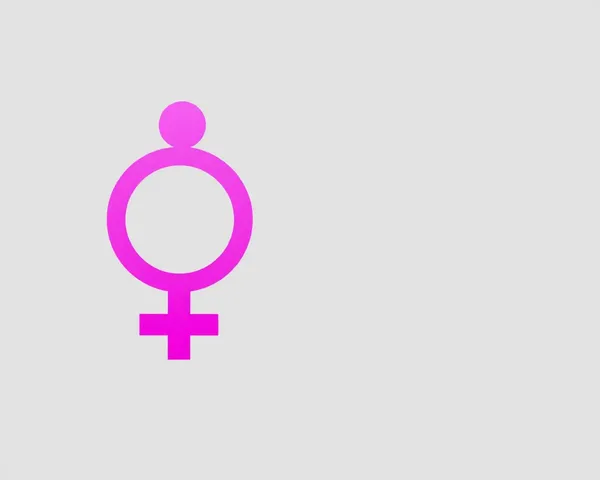 Transparent Pink Female Symbol PNG File Found