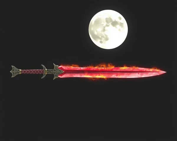 Transparent Sword PNG Rendering for Graphic Design