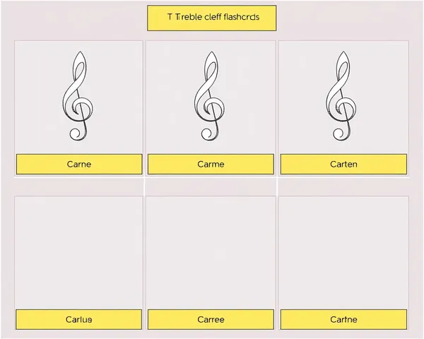 Treble Clef Flashcards PNG File Loaded