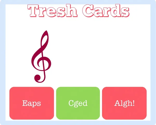 Treble Clef Flashcards PNG File Saved