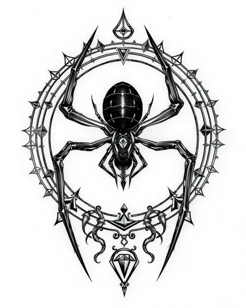 Trendy Spider Tattoo Designs for Fashionistas