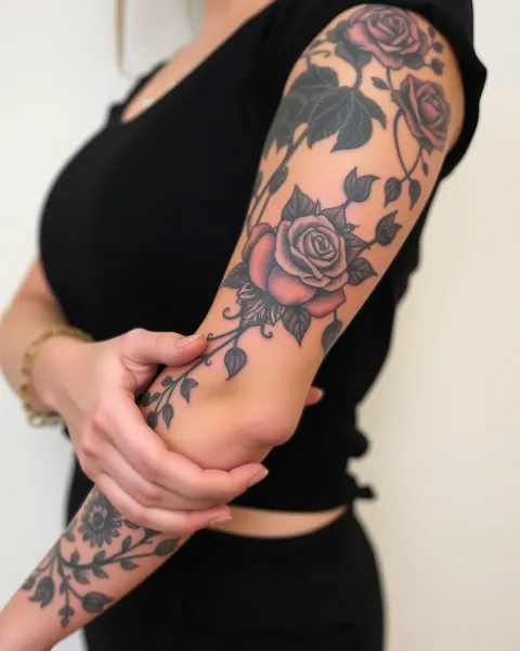 Trendy Women's Arm Tattoo Designs 2023