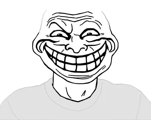 Troll Face PNG Used for Humor