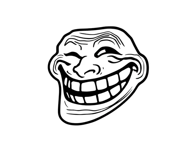 Trollface PNG: Visual Representation of Internet's Dark Humor