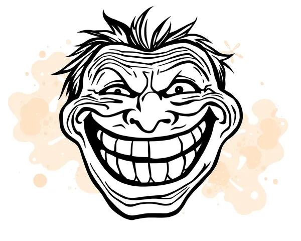 Trolling Face PNG Image for Social Media