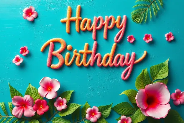 Tropical Happy Birthday Beach Images