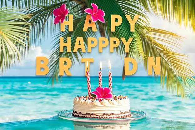 Tropical Happy Birthday Party Images