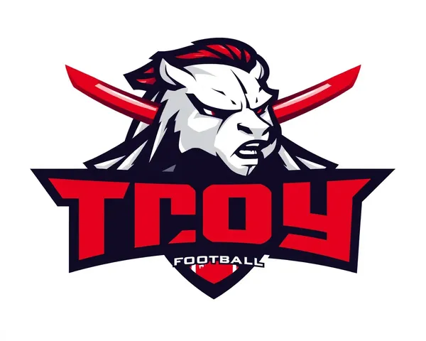 Troy Football Logo PNG Design and Download