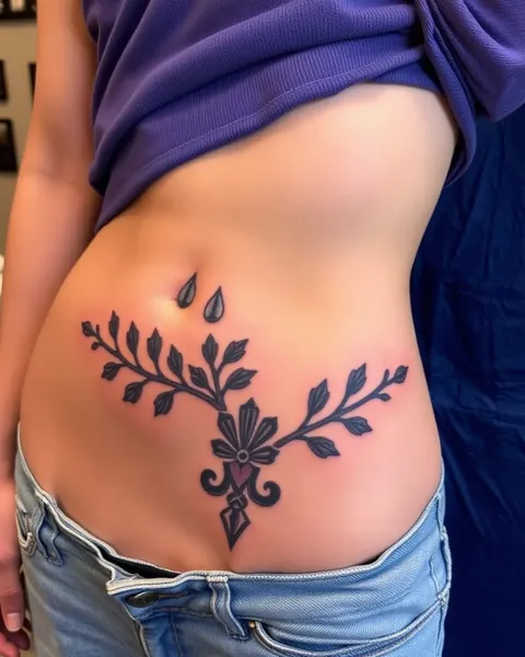 Tummy Tuck Tattoo Before and After Results