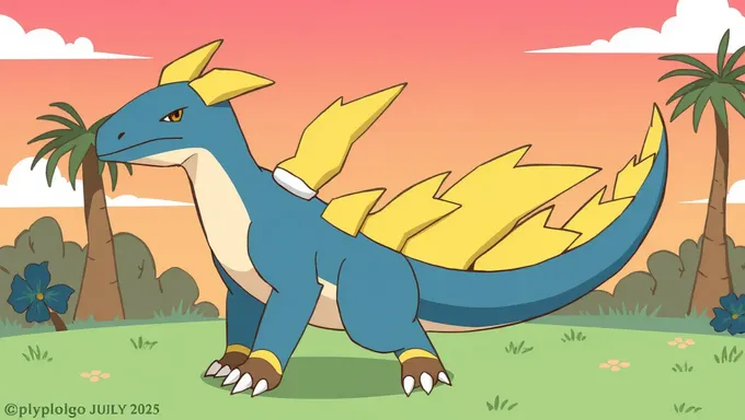 Typhlosion Pogo July 2025 Sentence Repeated Five Times