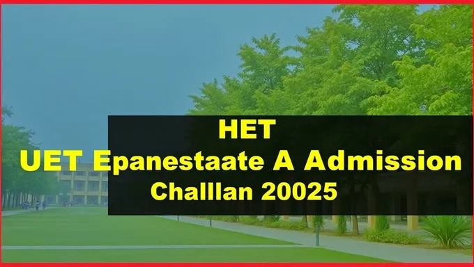 UET Undergraduate Admission Challan Status Check 2025