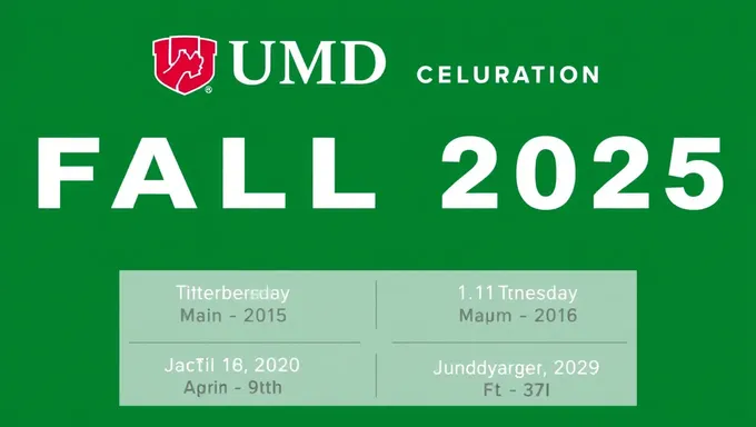 UMD Fall 2025 Dates Announced for University Students