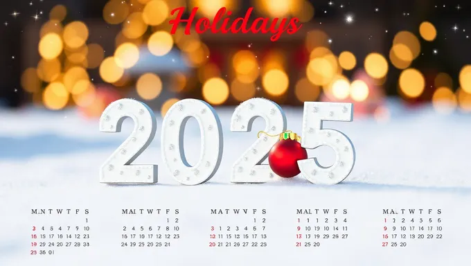 US Holiday Calendar for 2025 Released Now