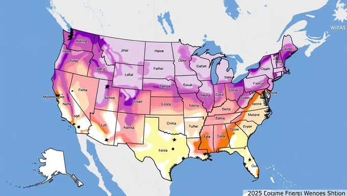 USA 2025 Winter Weather Map Predictions