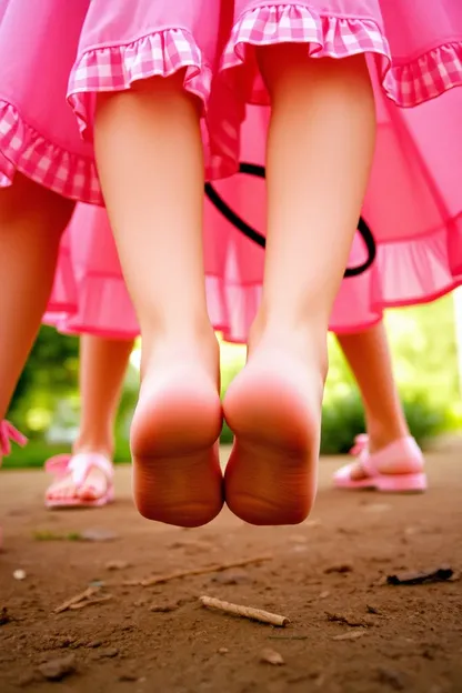 Under Girls' Feet C4s: Girls' Footwear Holds Hidden Truth