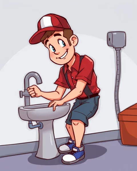 Underwater Plumbing Cartoon Images Showcase Fantastical Scenes