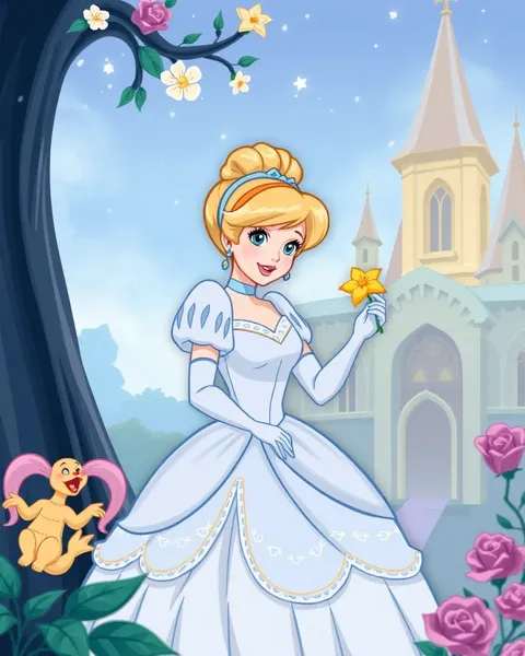 Unique Cartoon Pictures of Cinderella Characters