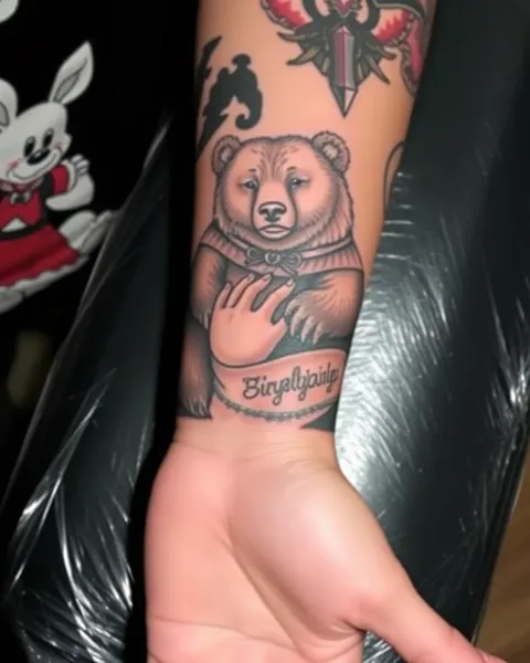 Unique Designs with Bear Tattoos