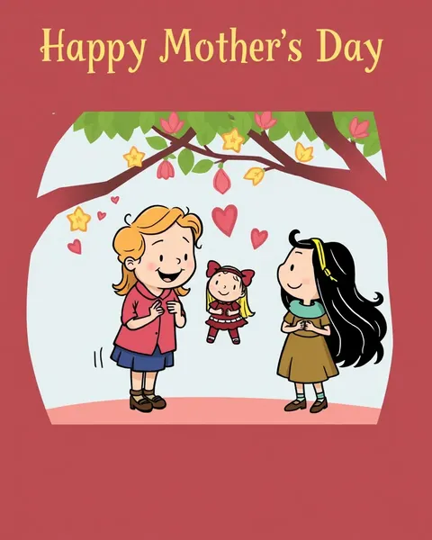 Unique Mother's Day Cartoon Image Designs