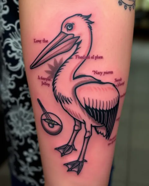 Unique Pelican Tattoo Design Inspiration