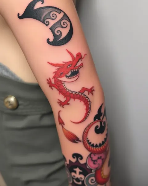 Unique Tiny Dragon Tattoo Designs for Men and Women