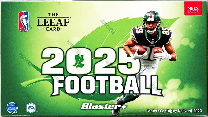 Unwrap 2025 Leaf Football Trading Card Blaster Box