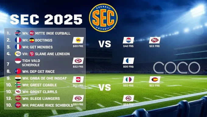 Upcoming 2025 Football Schedule Announced Officially