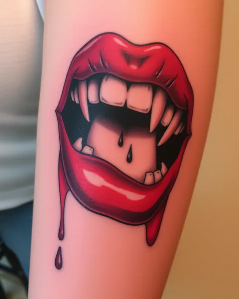 Vampire Bite Tattoo Art And Design Inspiration